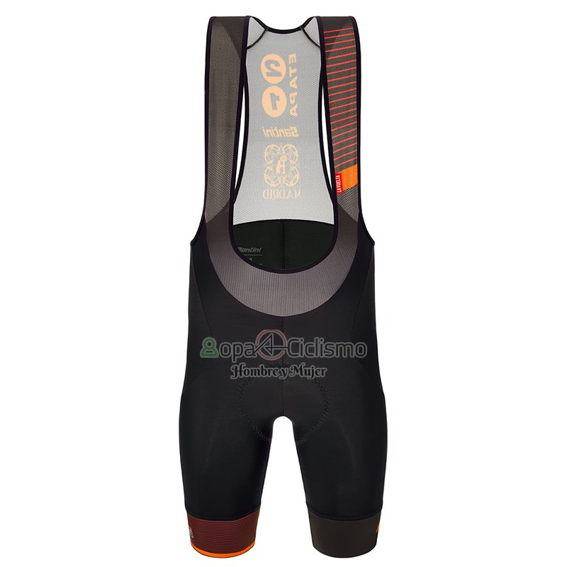Vuelta Espana Ropa Ciclismo Culotte Corto 2022 Hombre Mangas Cortas Negro Rojo